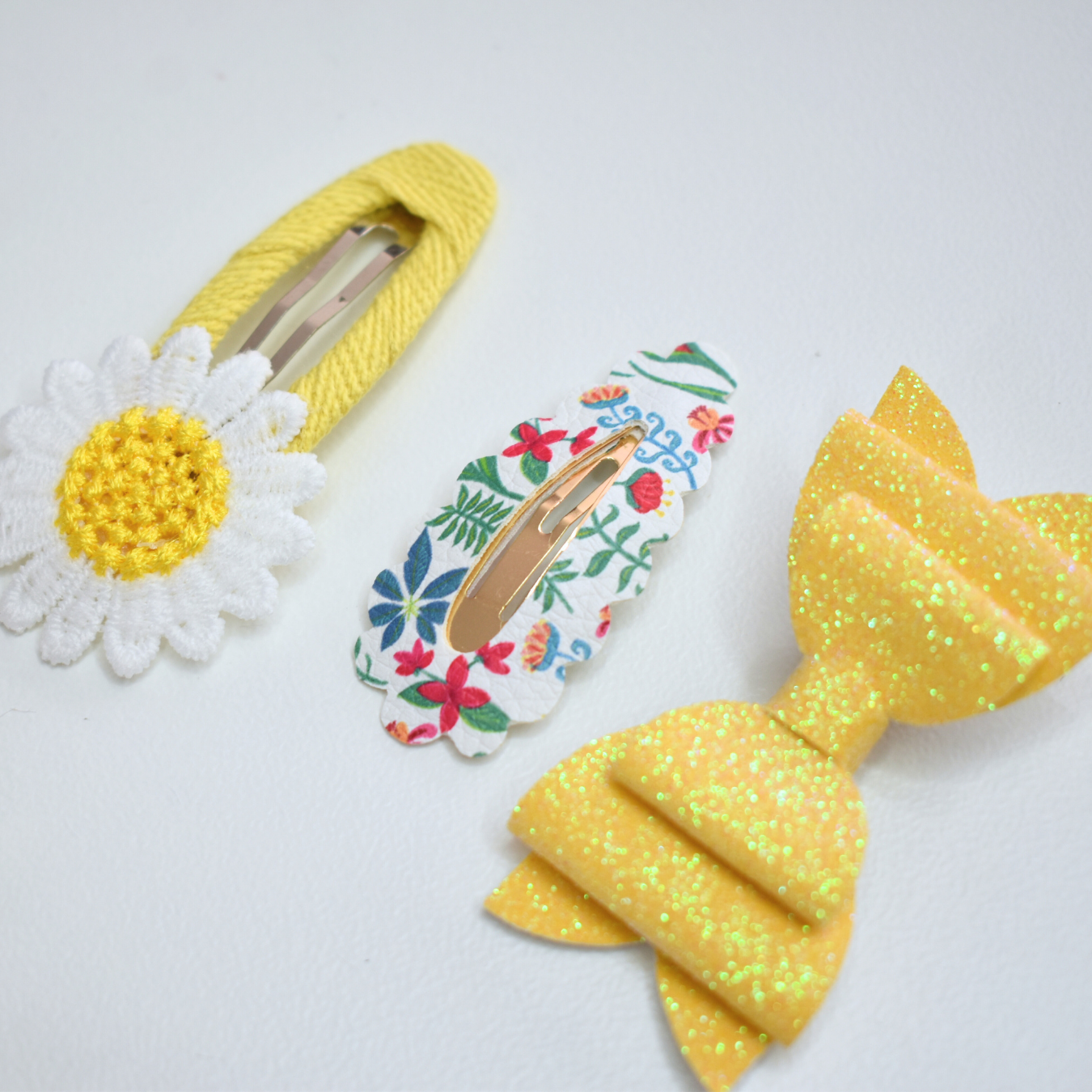 Large Sunflower Clips - Set of 3