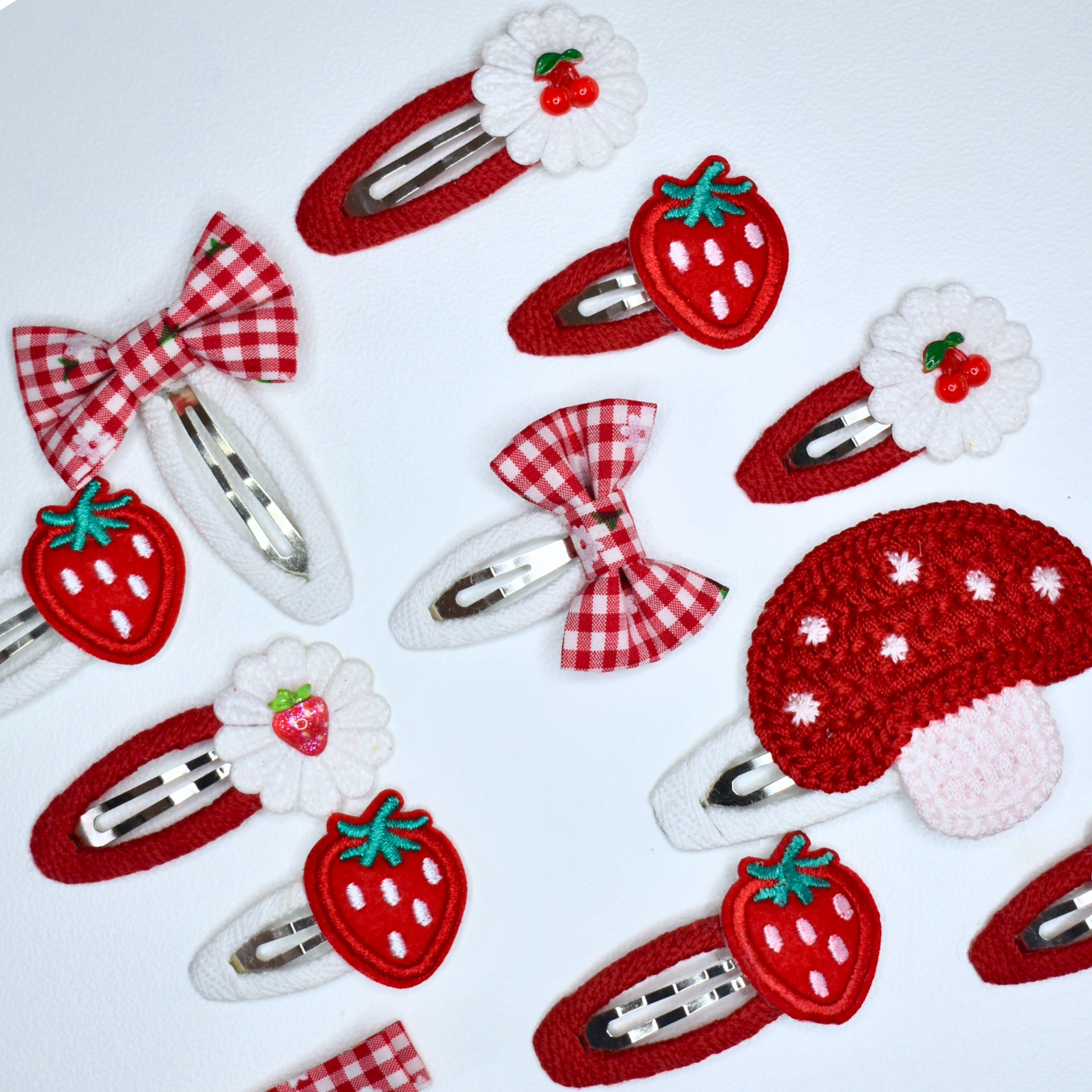 Big Sis & Little Sis Flower Bow Clips - Set of 2