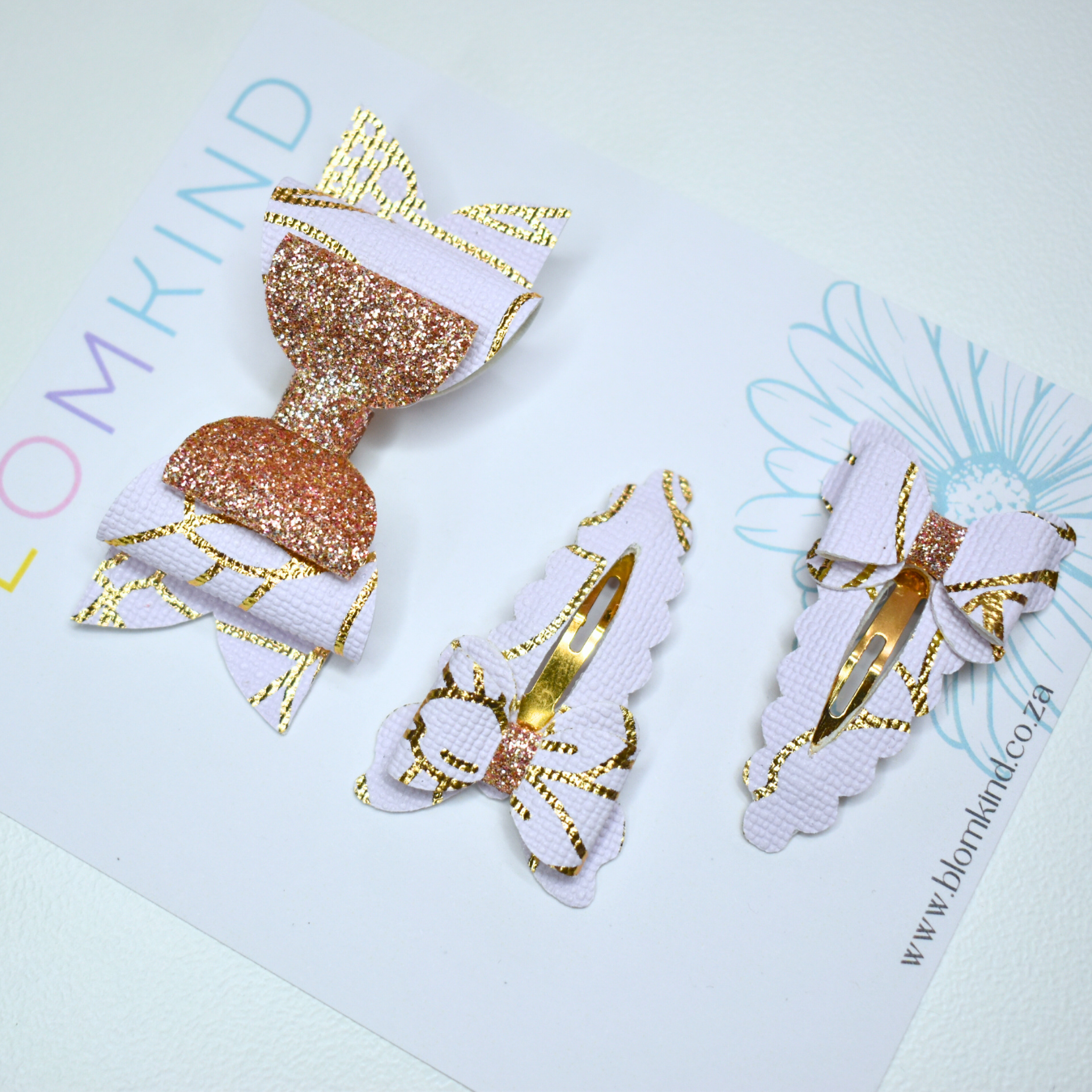 White & Gold - Set of 3