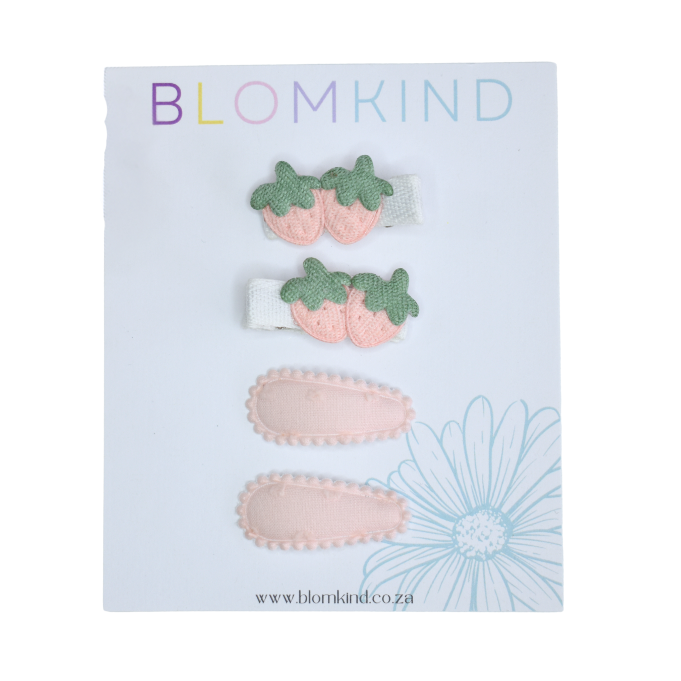 Tiny Strawberry Clips  - Set of 4