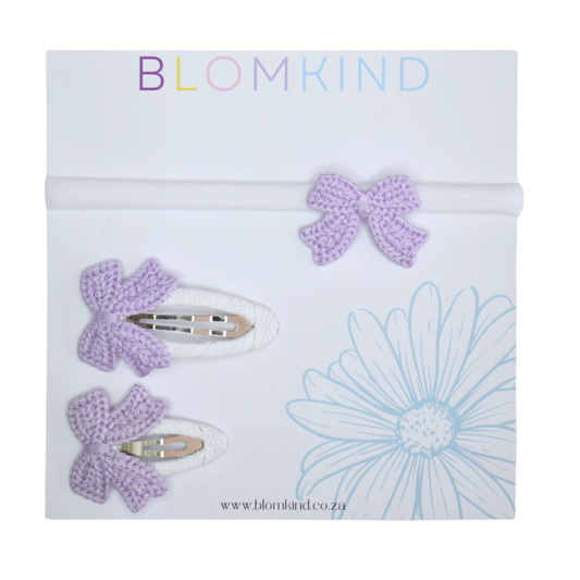 Sister Sprinkles Lilac Headband & Clips Set