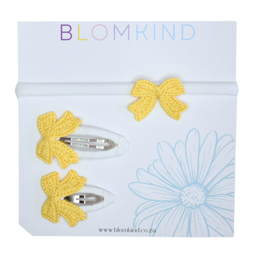Sister Sprinkles Buttercup Headband & Clips Set