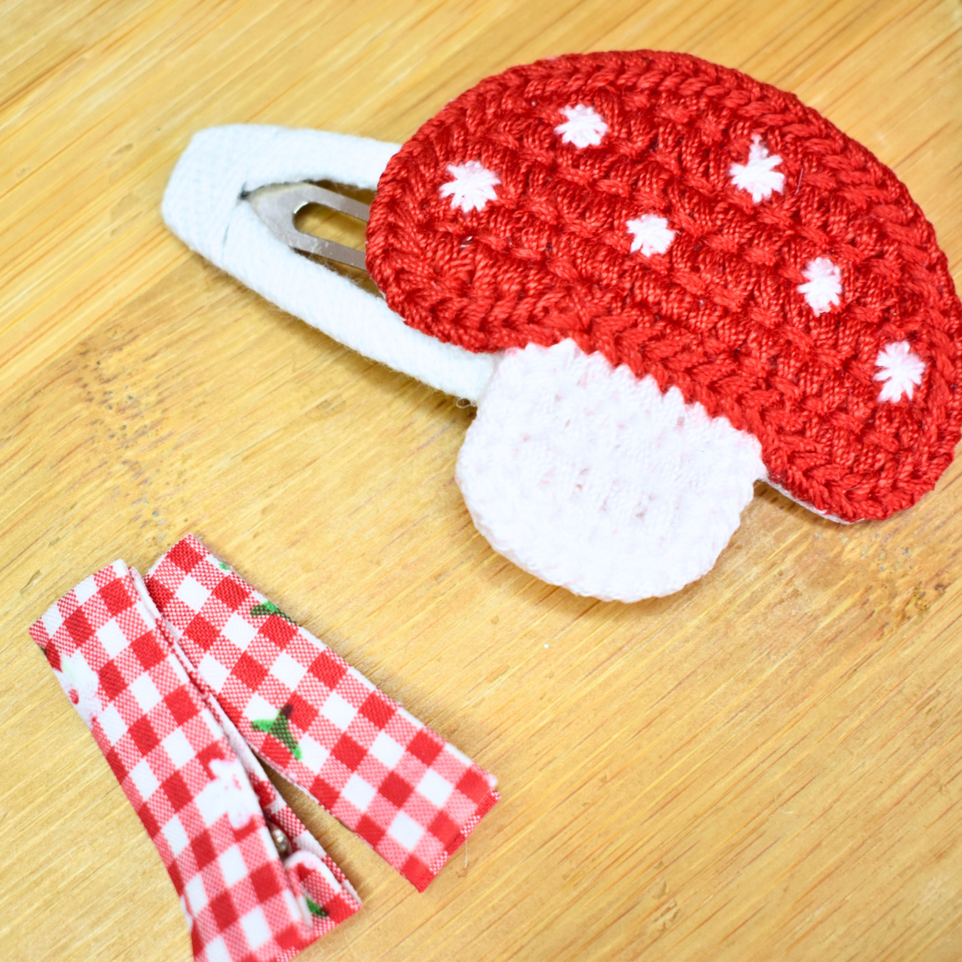 Mushroom Meadow Large Clips - Set of 3