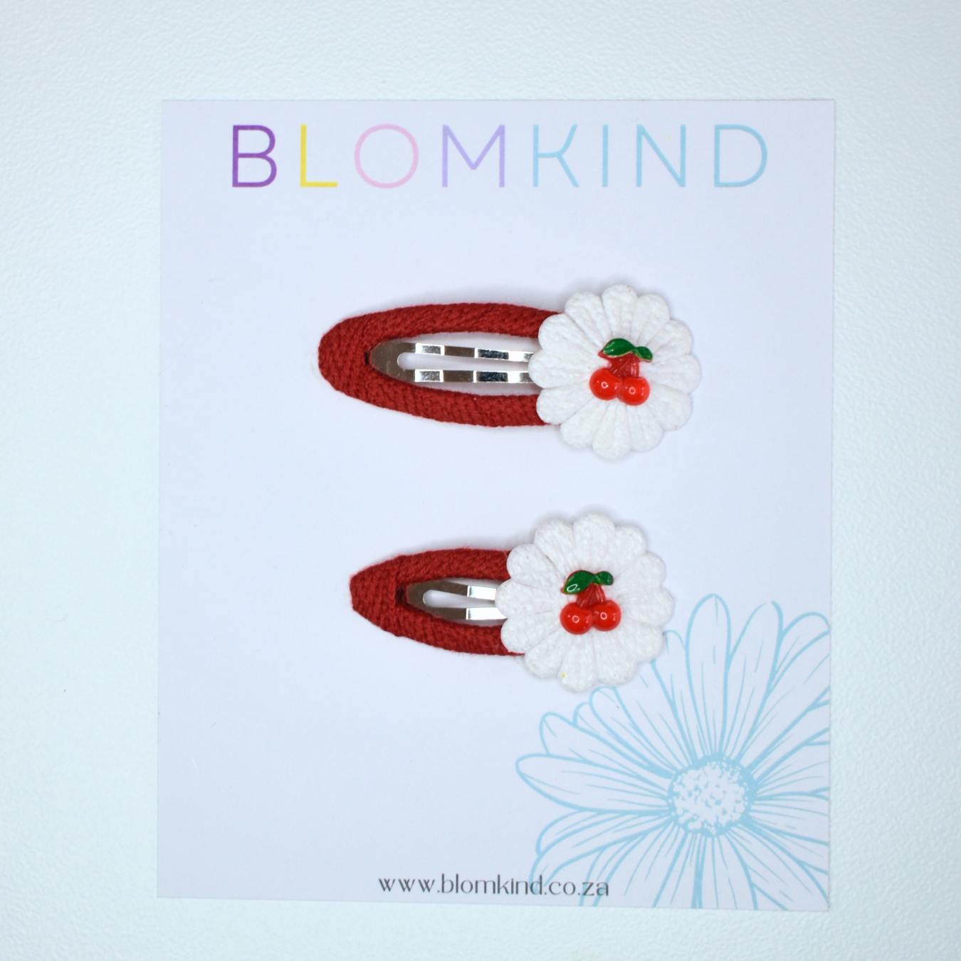 Little & Big Cherry Bloom Clips - Set of 2