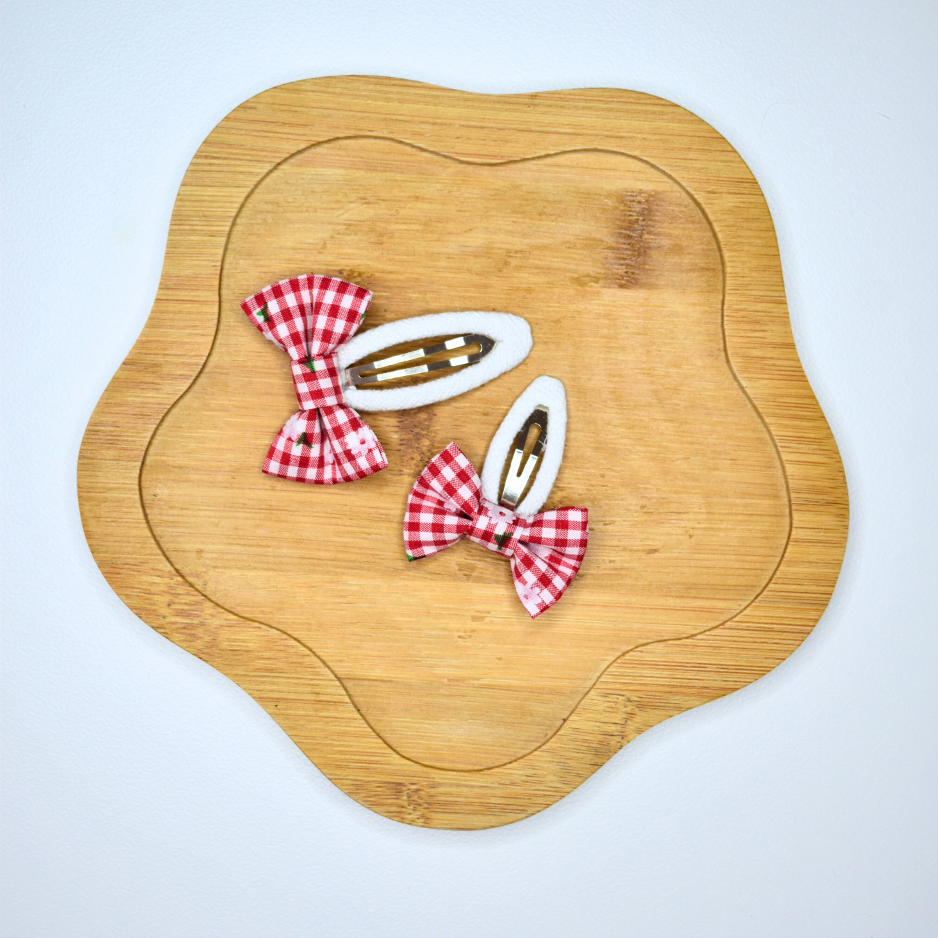 Big Sis & Little Sis Flower Bow Clips - Set of 2