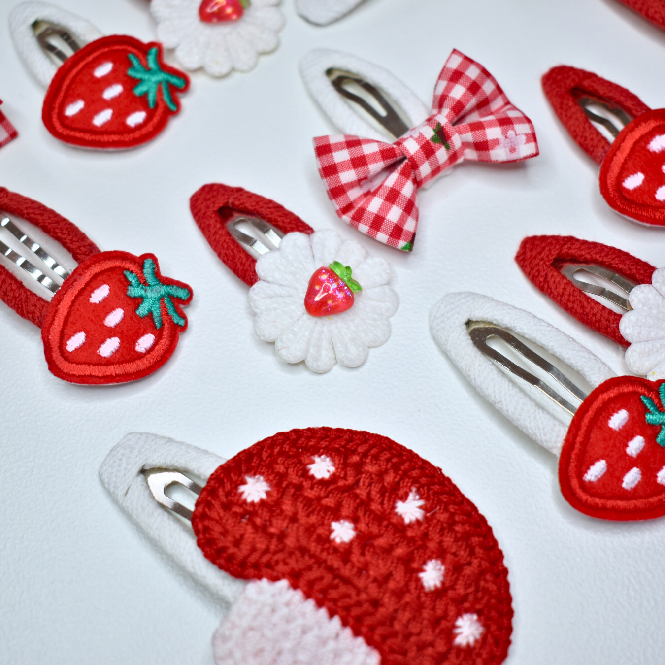 Mushroom Meadow Large Clips - Set of 3