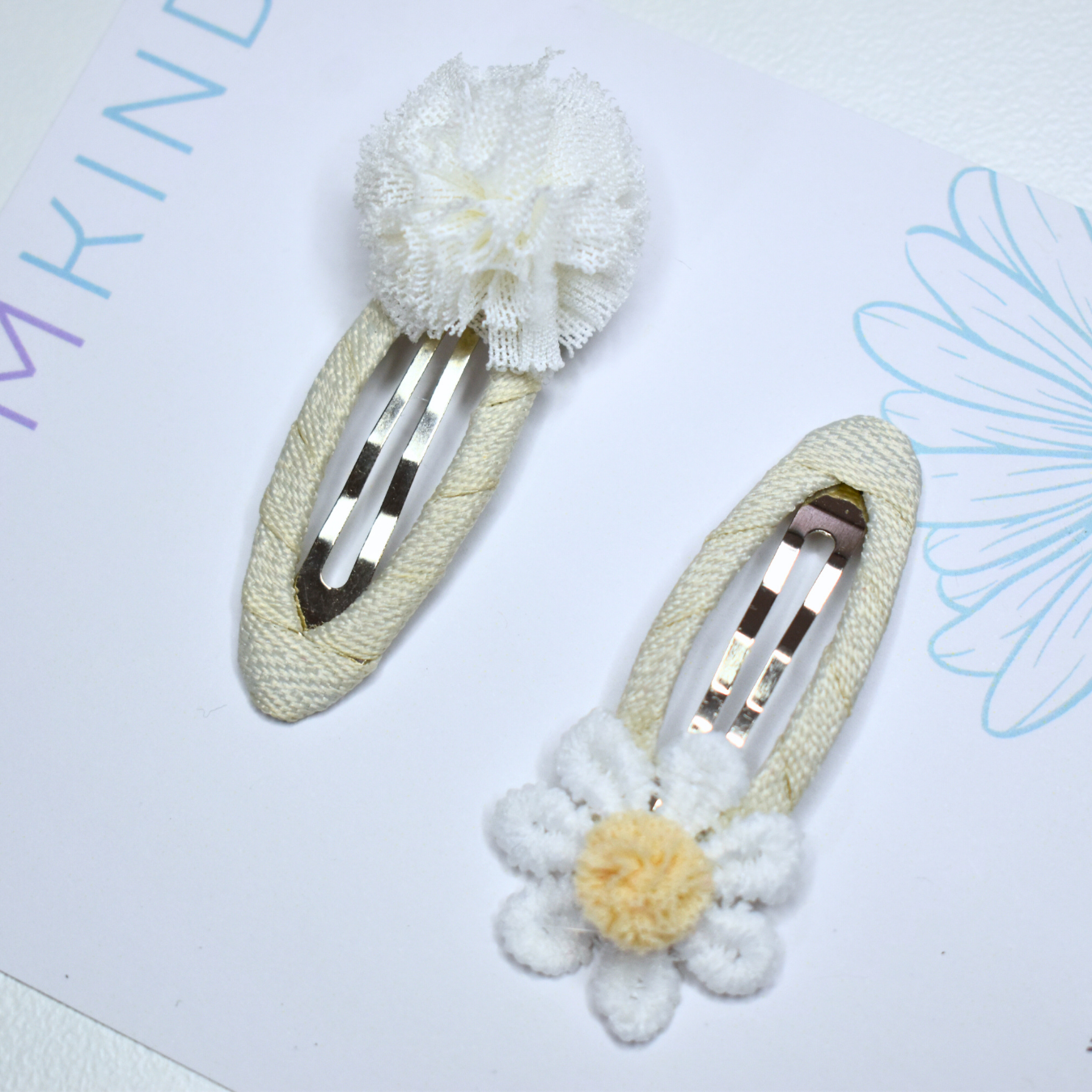 Natural Puff Clips - Set of 2
