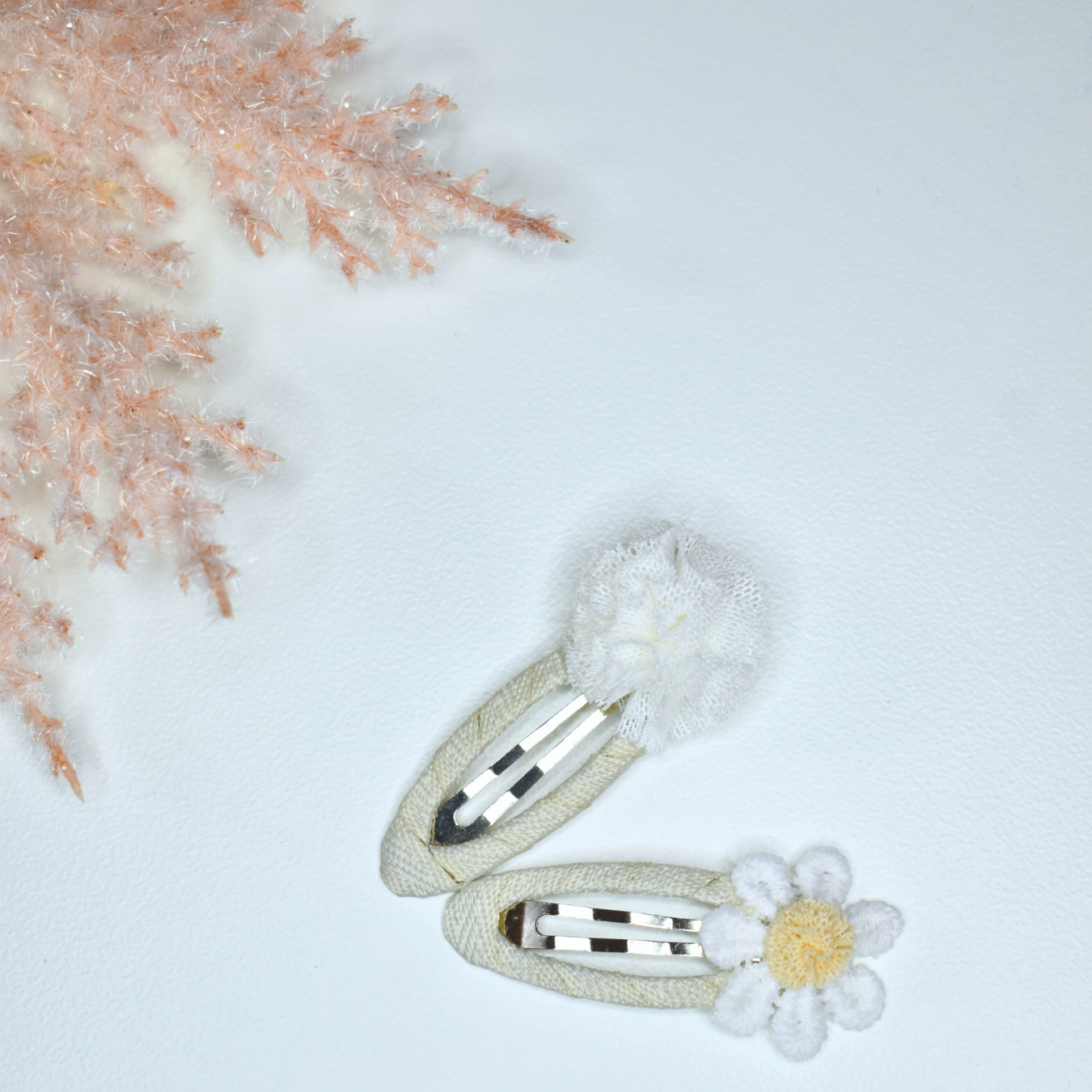 Natural Puff Clips - Set of 2