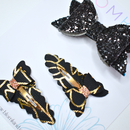 Black & Gold - Set of 3