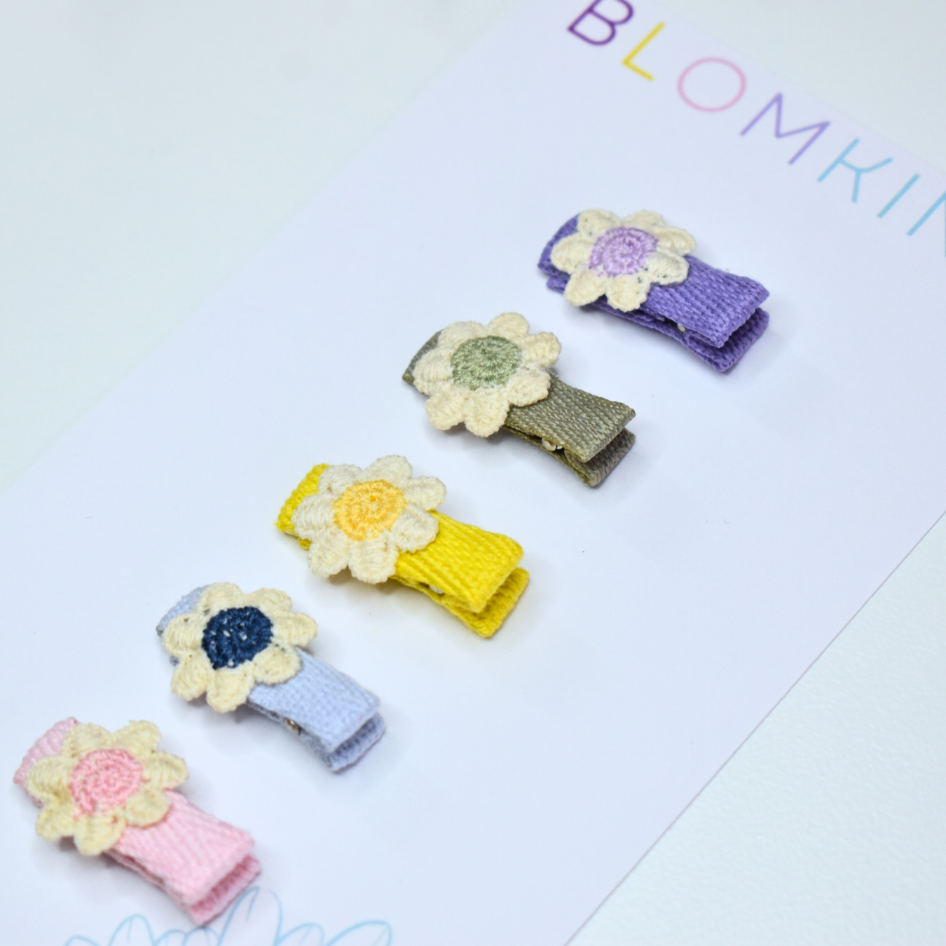 Garden Rainbow Clips - Set of 5