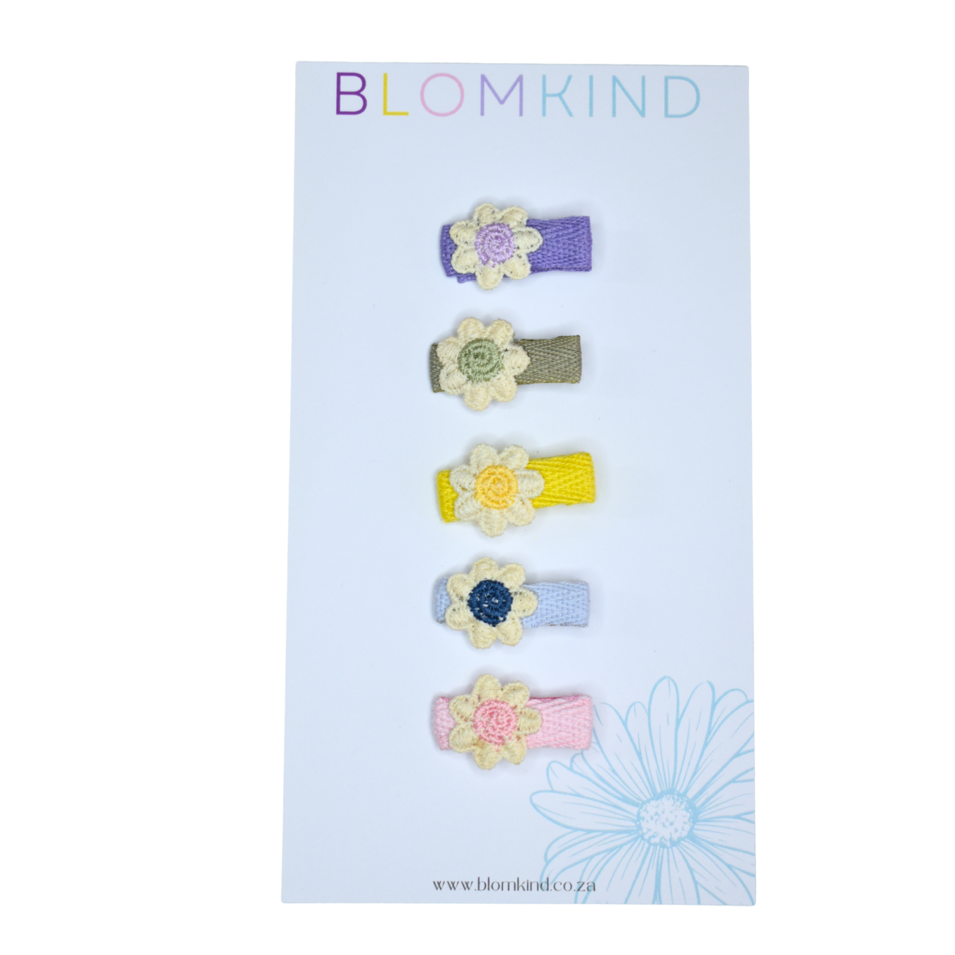 Garden Rainbow Clips - Set of 5