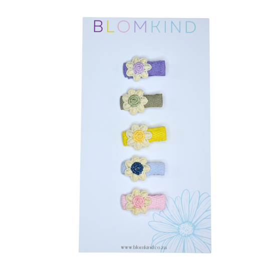 Garden Rainbow Clips - Set of 5