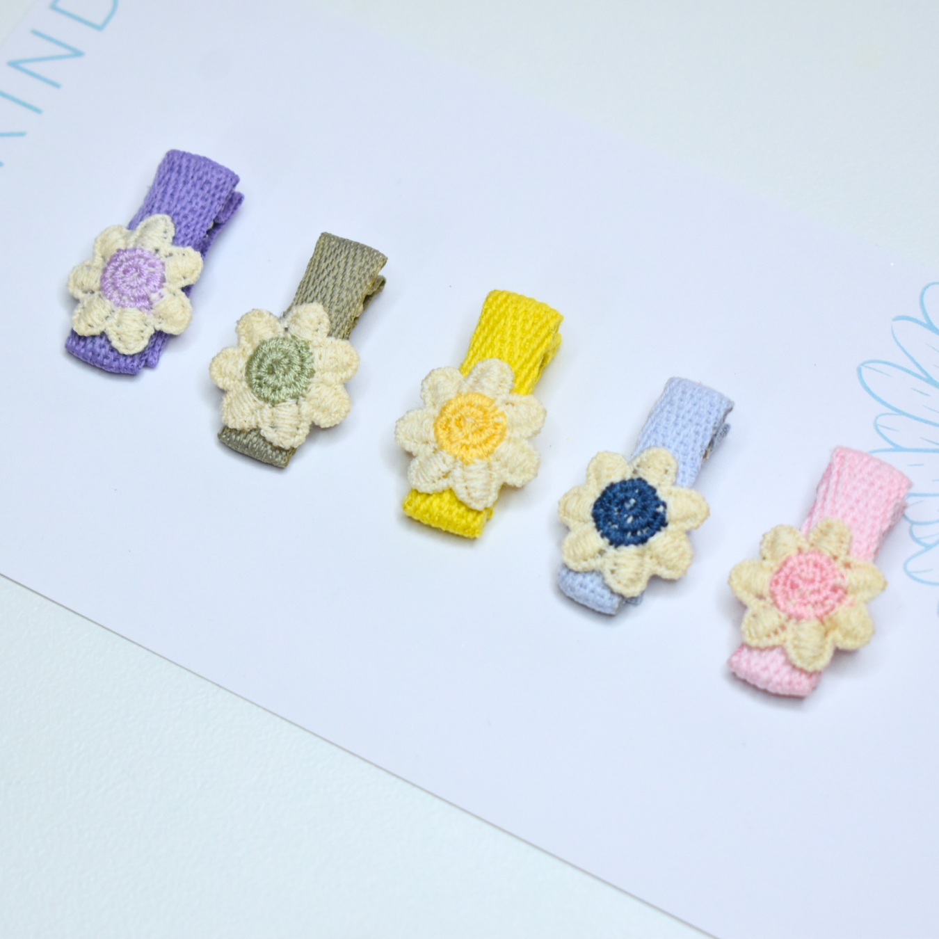 Garden Rainbow Clips - Set of 5