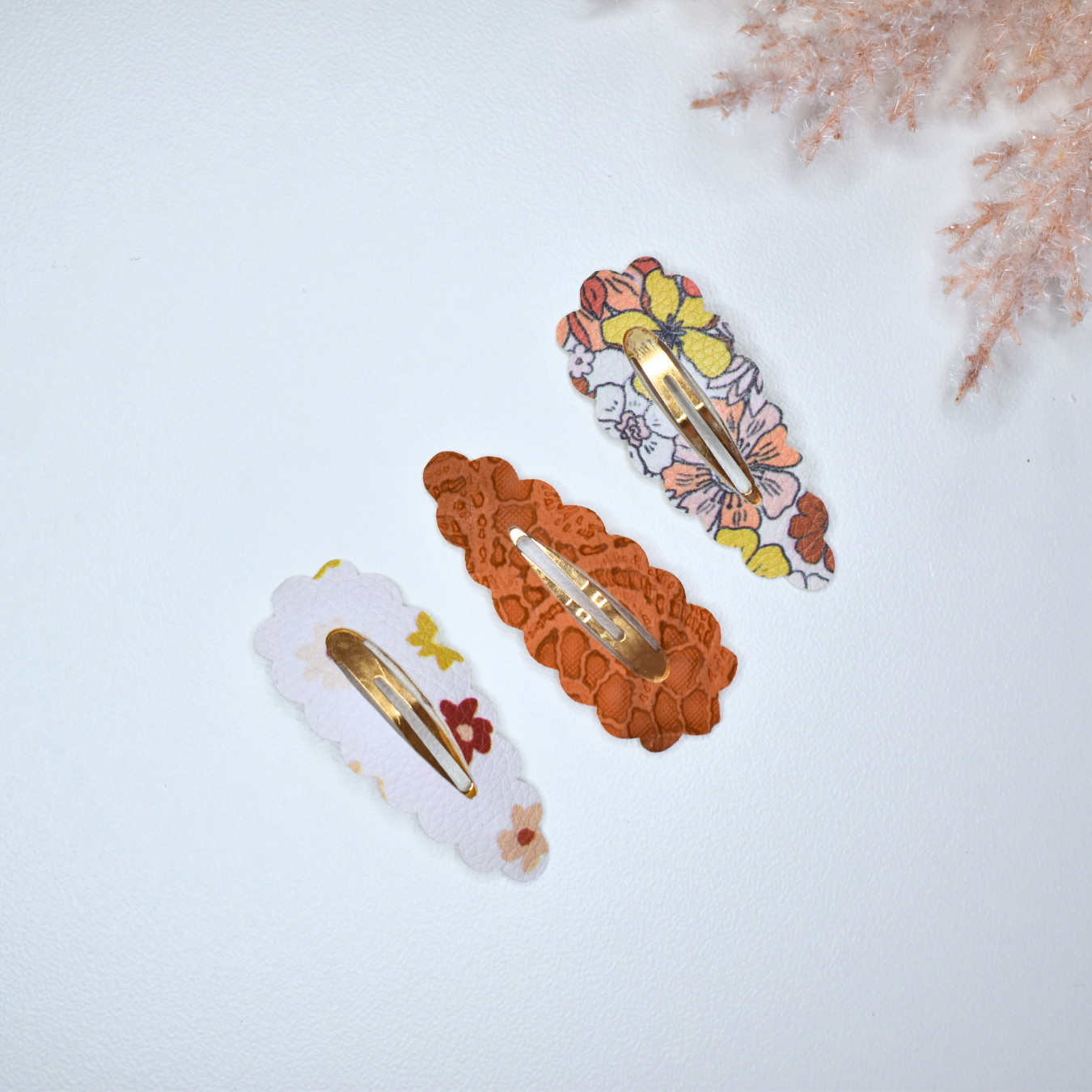 Boho Blossom Clips - Set of 3