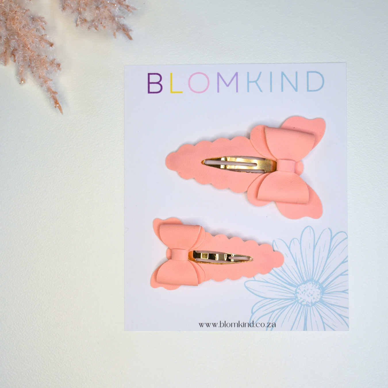 Peach Butterflies - Big & Small Sister Combo