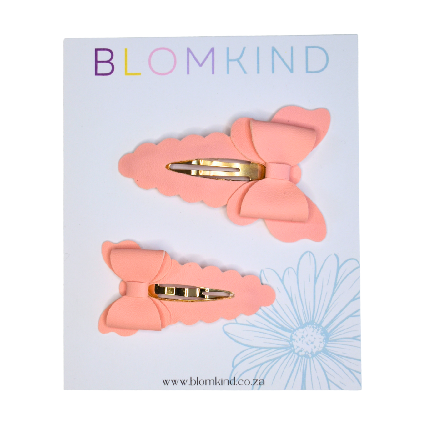 Peach Butterflies - Big & Small Sister Combo