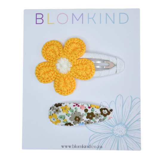 Wild Amber Clips - Set of 2