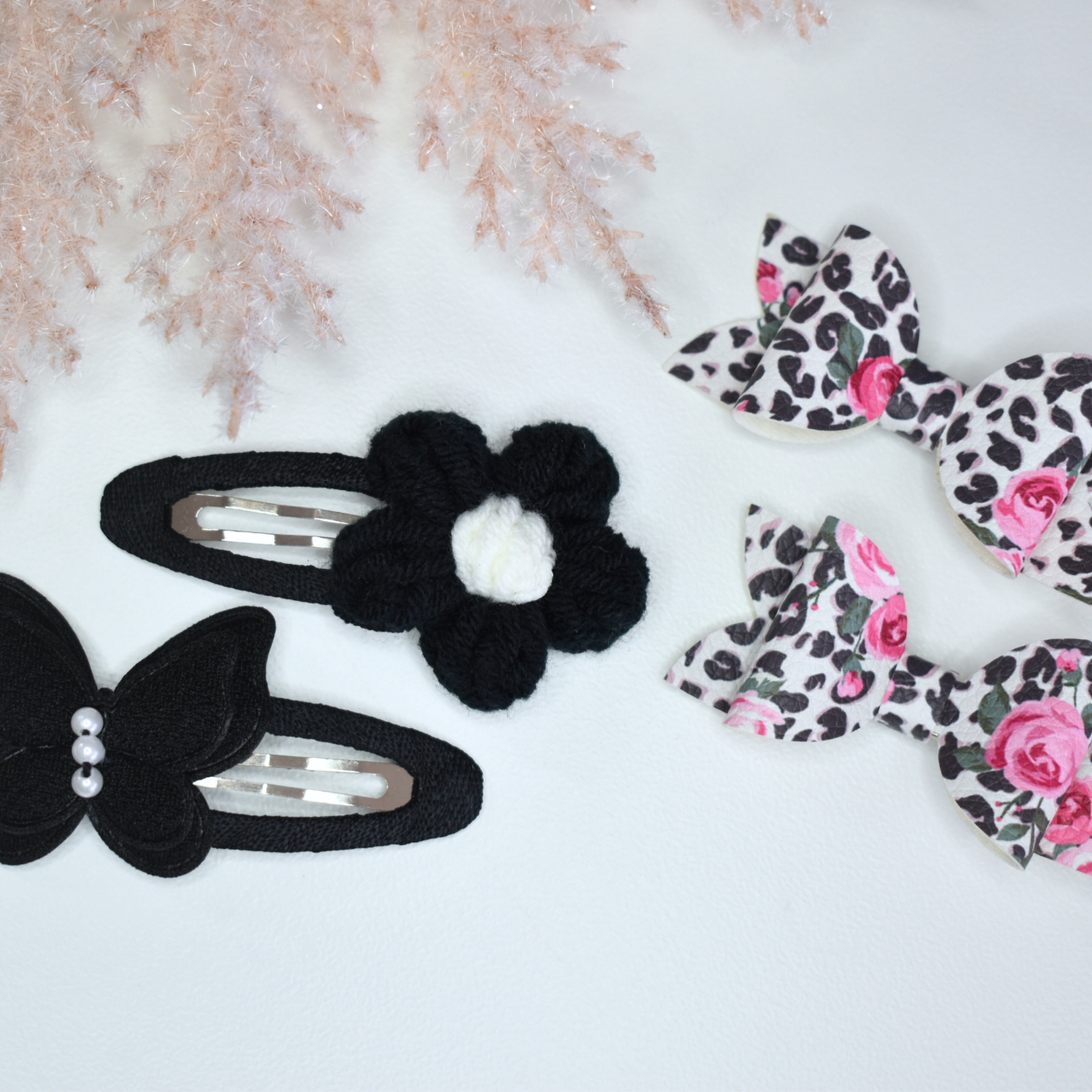 Crochet Moonflower & Flutter 3 - Set of 4