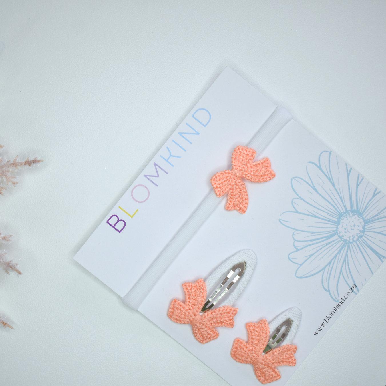 Sister Sprinkles Apricot Headband & Clips Set