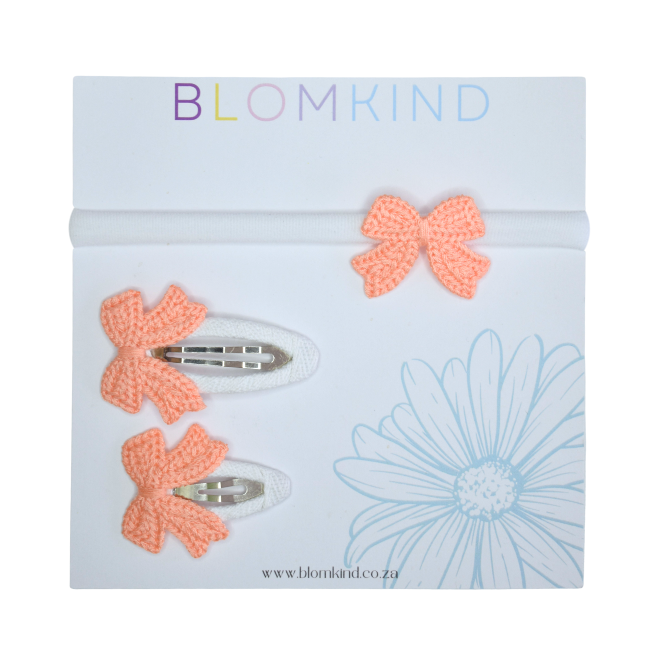 Sister Sprinkles Apricot Headband & Clips Set