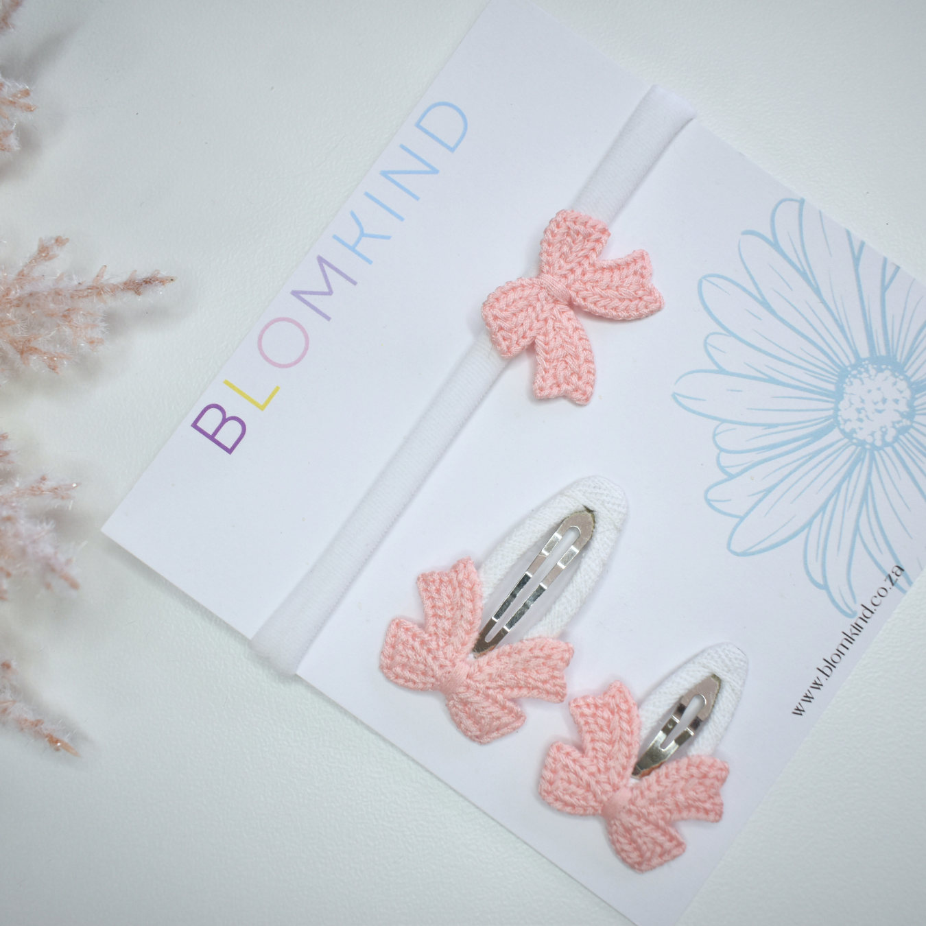 Sister Sprinkles Soft Apricot Headband & Clips Set