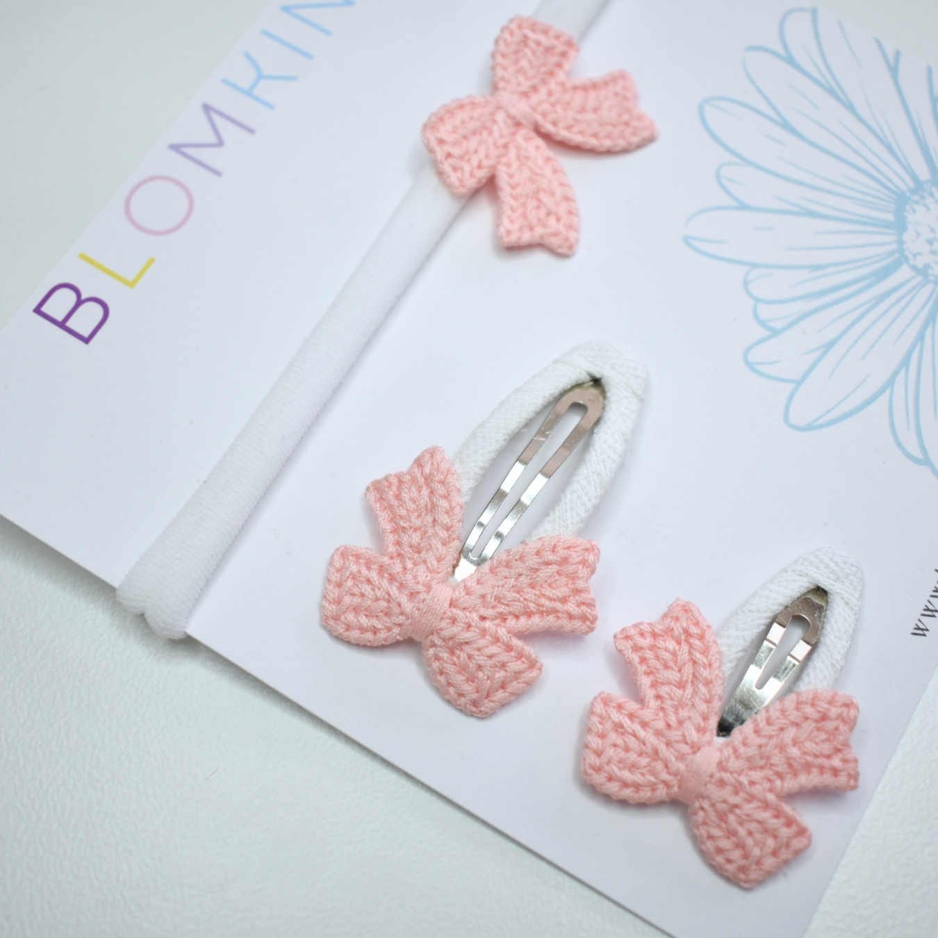 Sister Sprinkles Soft Apricot Headband & Clips Set