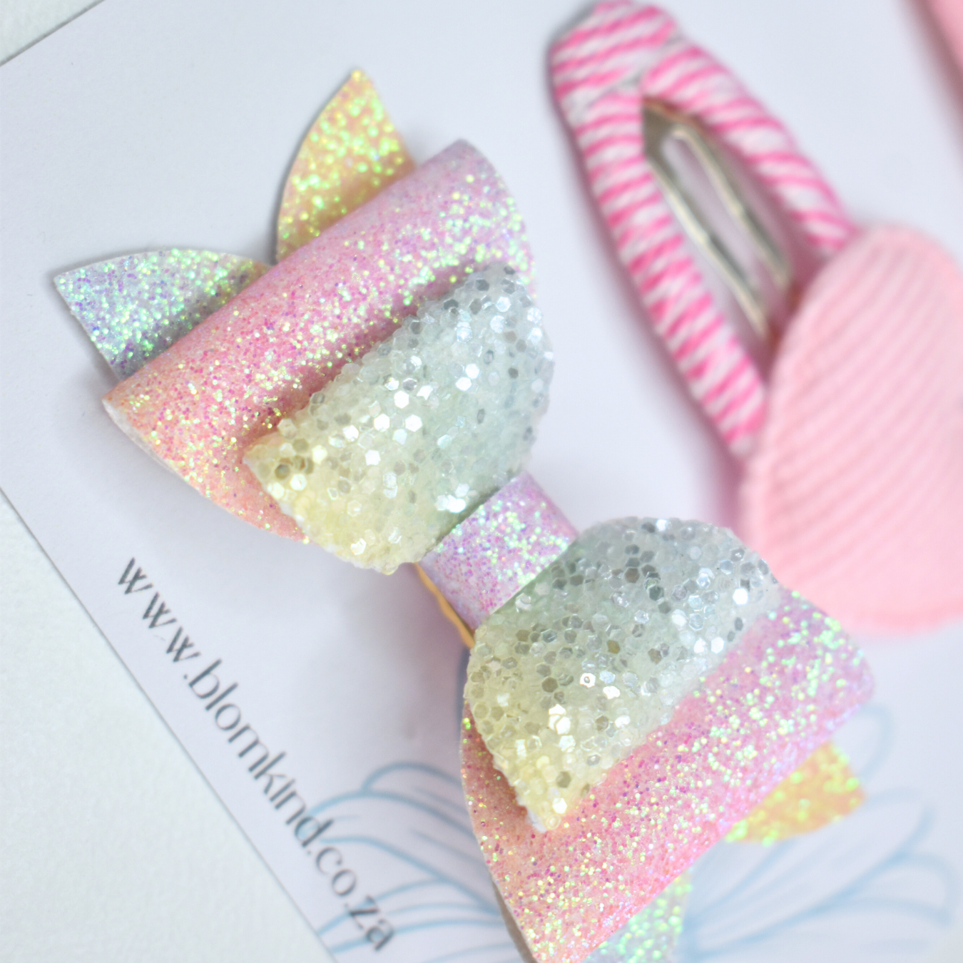 Pink Blossoms Clips - Set of 5