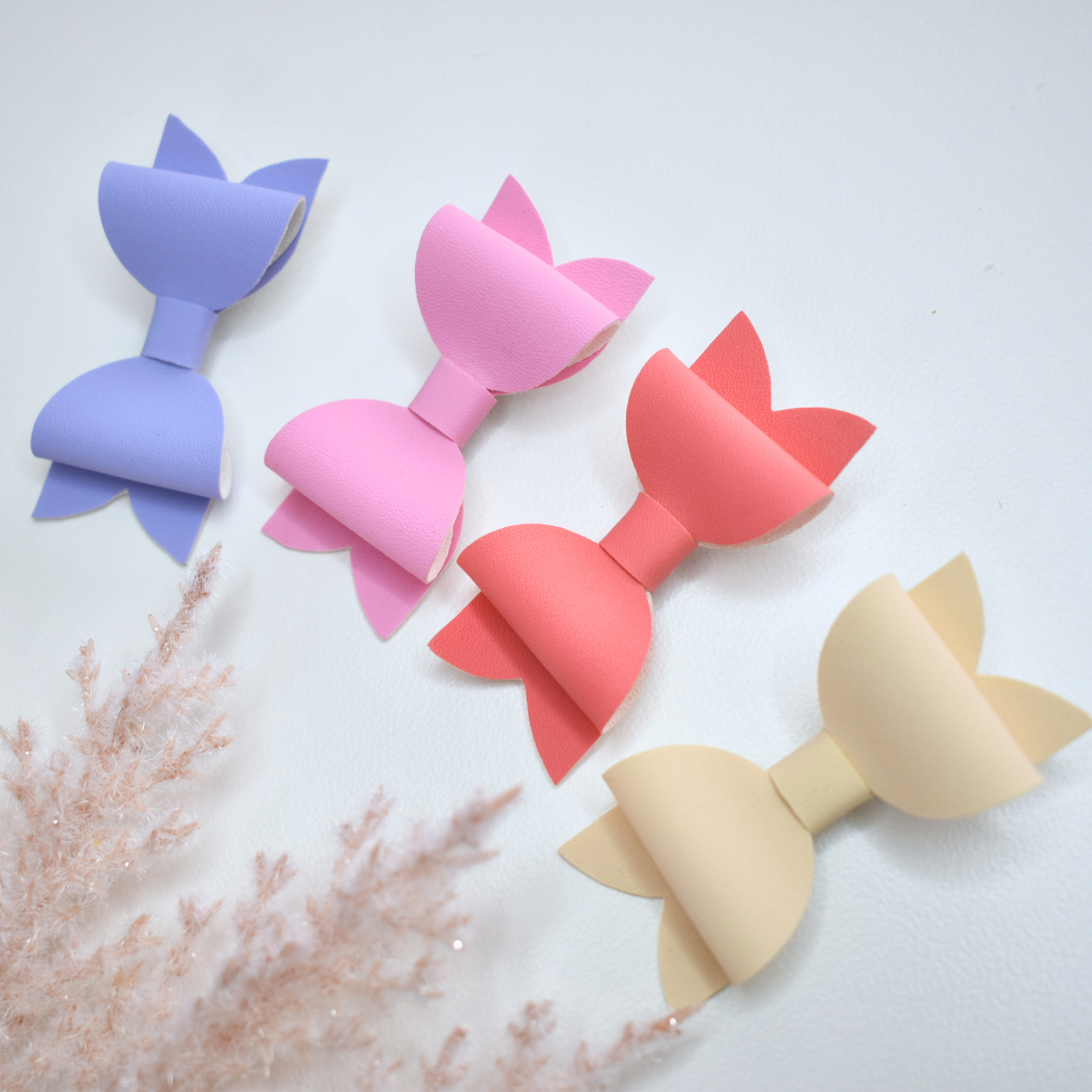 Plush & Petal Bows - Set of 4