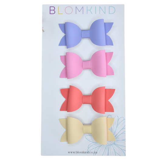 Plush & Petal Bows - Set of 4