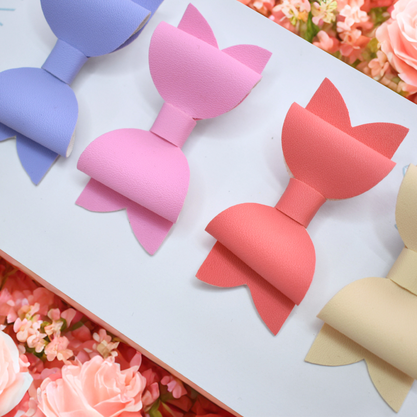Plush & Petal Bows - Set of 4