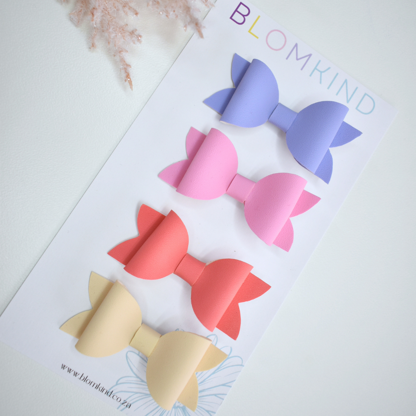 Plush & Petal Bows - Set of 4
