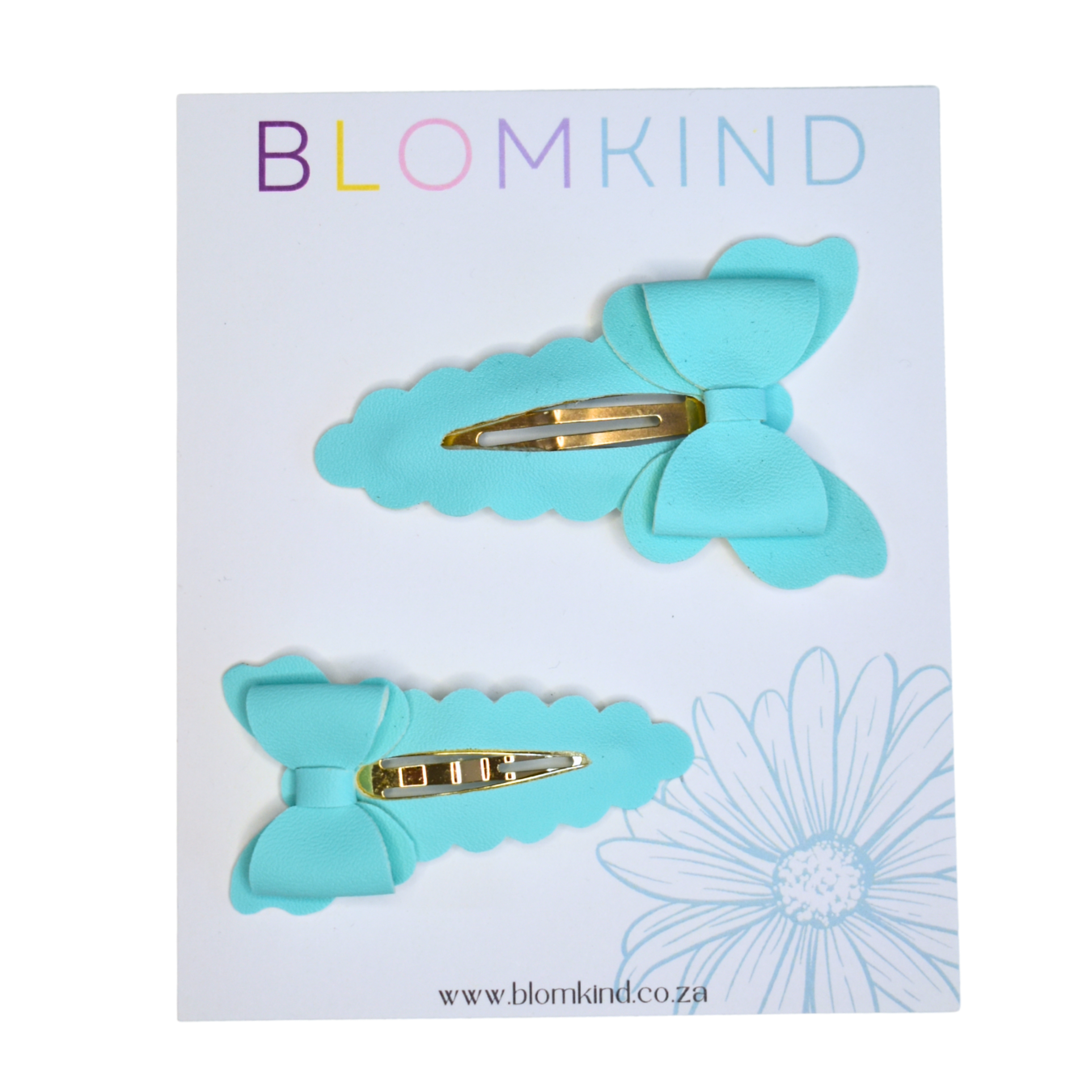 Aqua Blue Butterflies - Big & Small Sister Combo