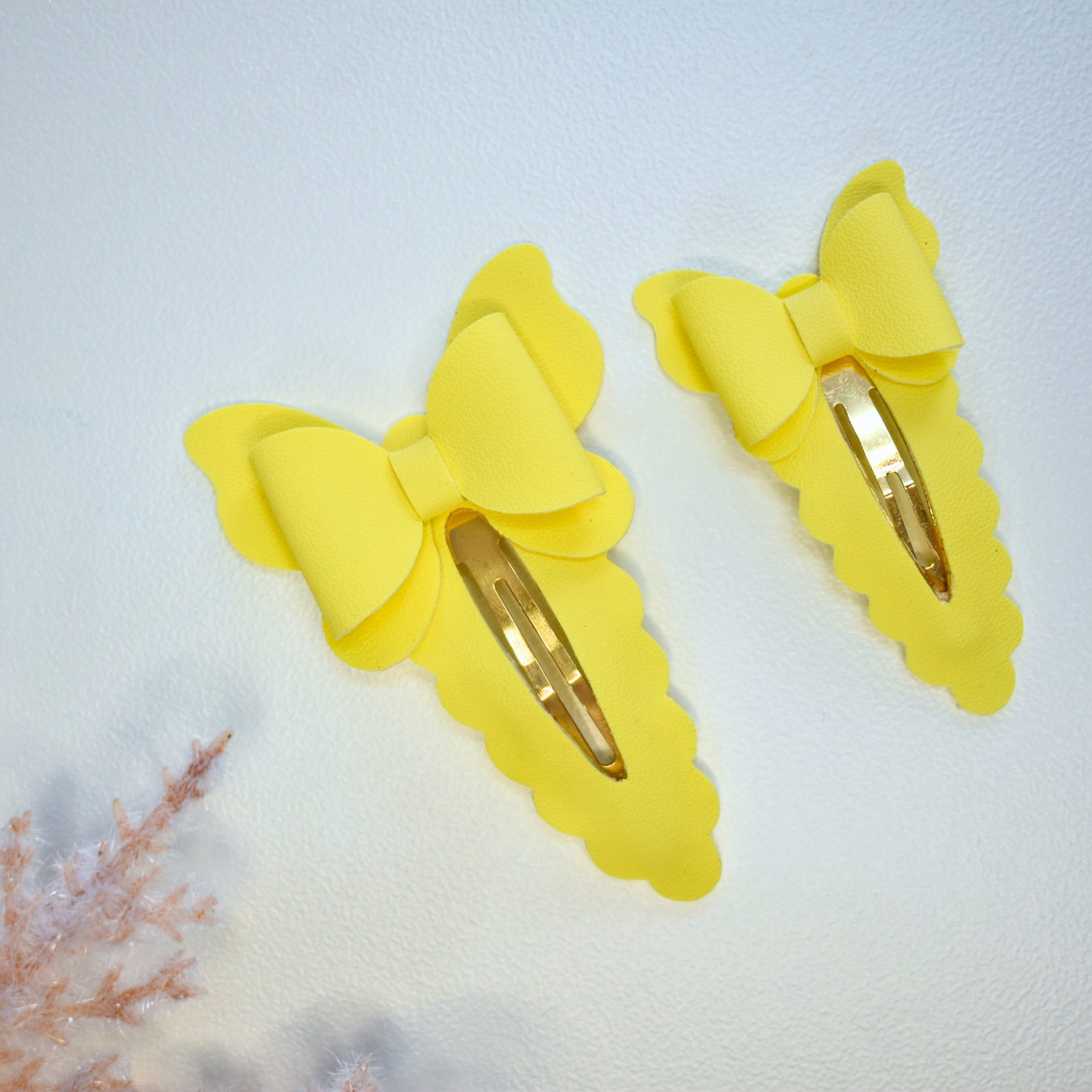 Yellow Butterflies - Big & Small Sister Combo