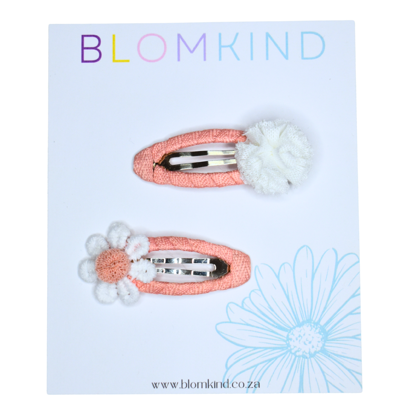 Peachy Puff Clips - Set of 2