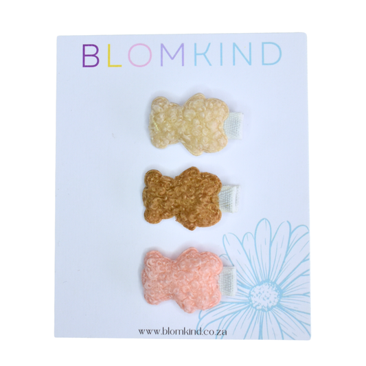 Marsmallow Soft Plush Bears - Set of 3