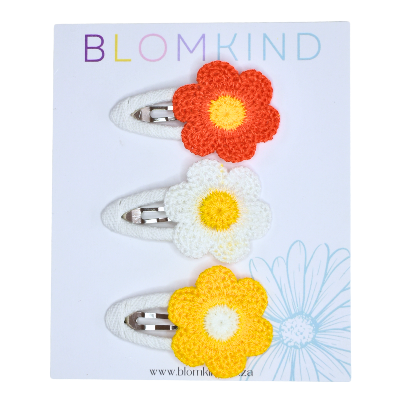 Sunrise Bloom Trio Clips - Set of 3