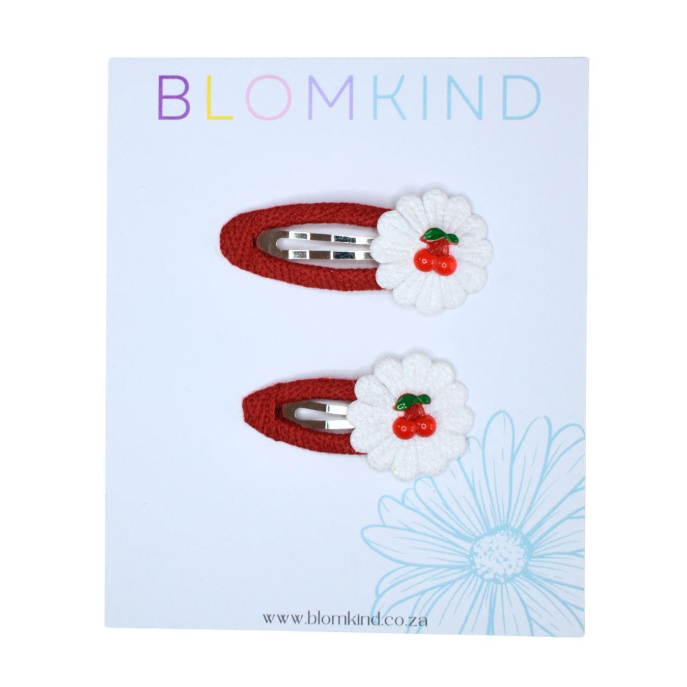 Little & Big Cherry Bloom Clips - Set of 2